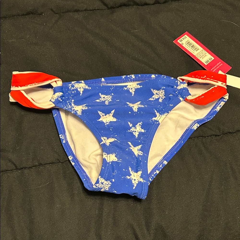 Blue Star Pattern Bikini Bottom